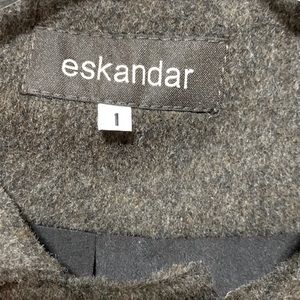 Eskandar Wool & Cashmere coat, Womans Eskandar SZ 1, fits a like a size 12/14 US
